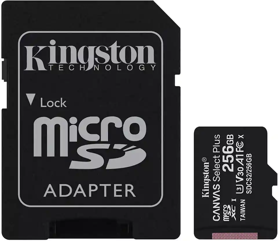 Memoria Micro Sd 256gb Kingston Sdhc A1 Clase 10 100 Mb/s Video Hd, Original