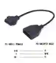 Cable Conector De 12 Pines A Obd2 Scanner Daewoo Gm