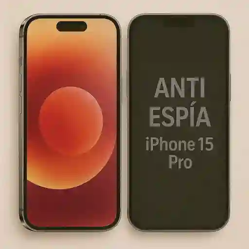 Vidrio Protector De Pantalla Premium Antiespia Para Iphone 15 Pro