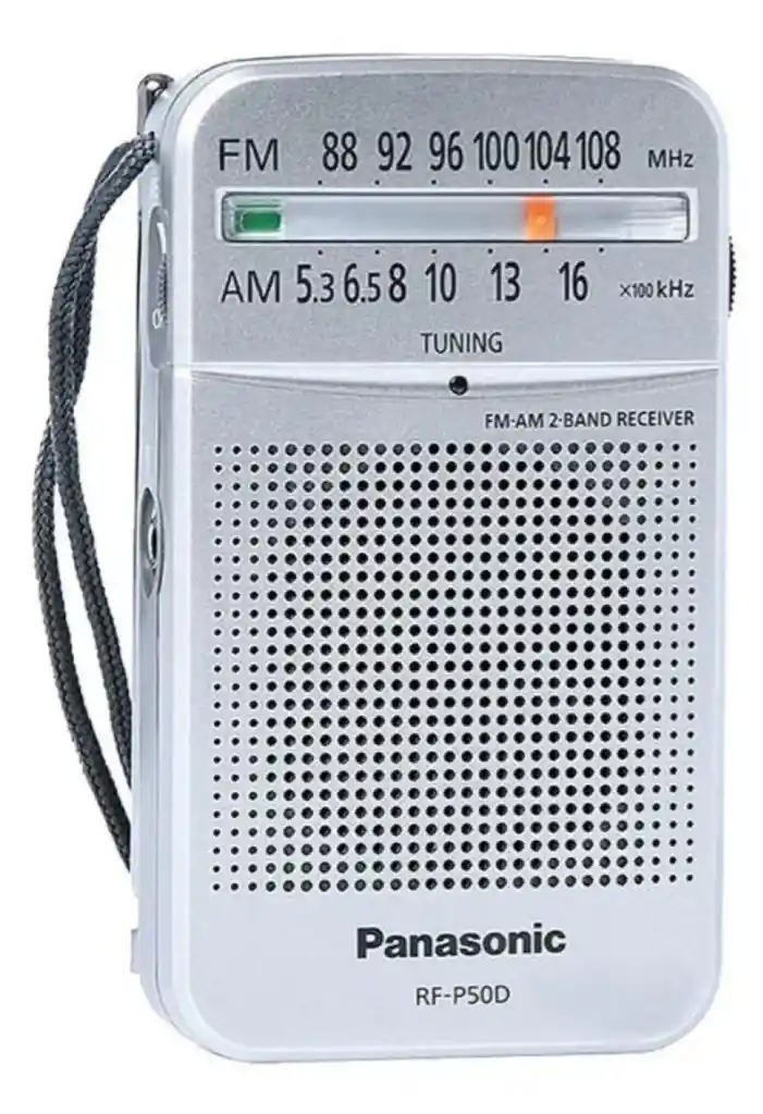 Radio Panasonic P50df Am/fm Color Gris Bateria
