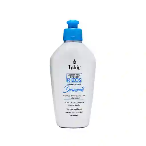 Crema Para Peinar Rizos Con Extracto De Diamante X300 Gr Lehit