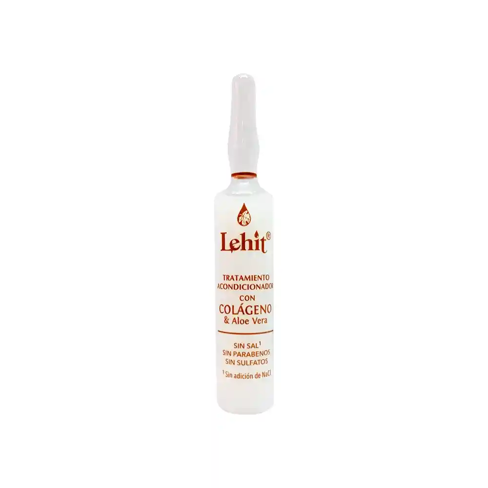 Tratamiento Acondicionador Con Colágeno & Aloe Vera X13 Ml Lehit Ampolleta