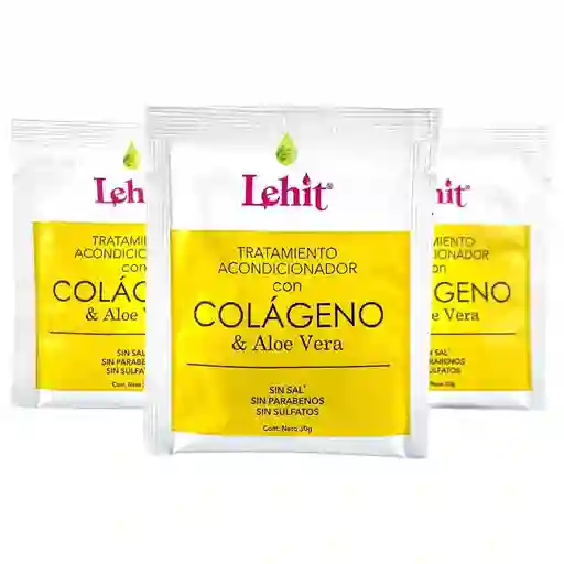 Tratamiento Acondicionador Con Colágeno & Aloe Vera X30 Gr Sachet Lehit