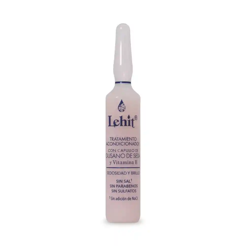 Tratamiento Acondicionador Capullo De Gusano De Seda & Vitamina E X13 Ml Lehit Ampolleta