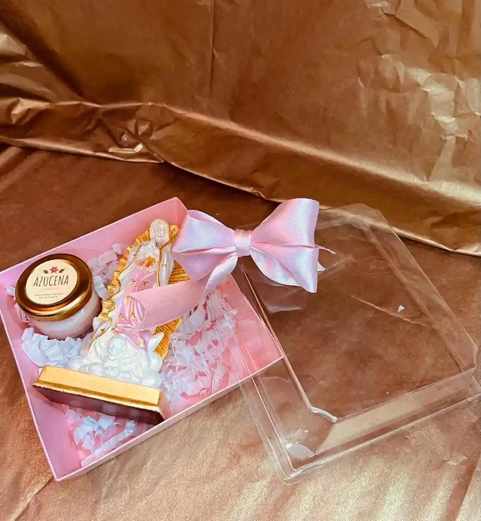 Cajita Amor Bonito (virgen, Vela Y Caja Decorada)