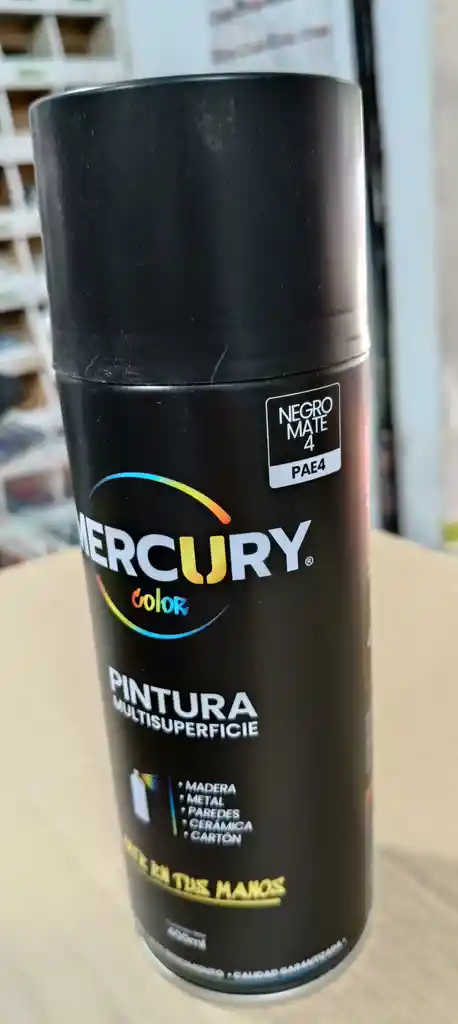 Aerosol Negro Mate Multiuso