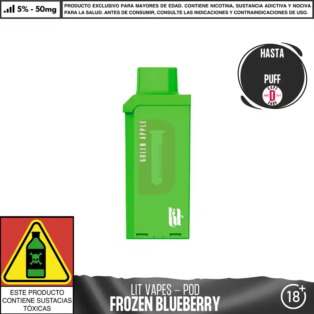 Green Apple - Lit - Litpod Pod 10.000-15.000 Aspiraciones