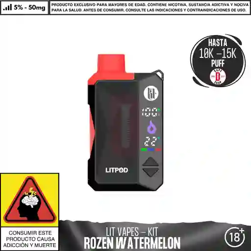 Litpod Kit - Lit - Frozen Watermelon 10.000-15.000 Aspiraciones