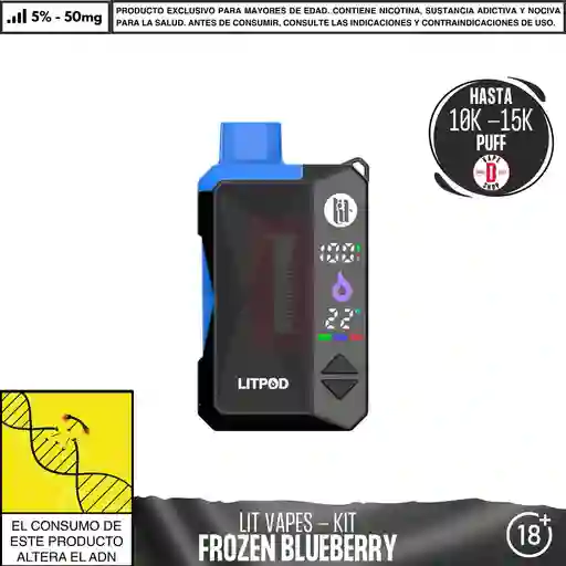 Litpod Kit - Lit - Frozen Blueberry 10.000-15.000 Aspiraciones
