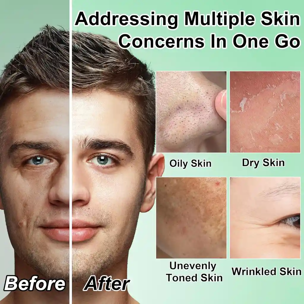 	 Kit De Cuidado Facial Para Hombres - Regalo Perfecto Para Papá