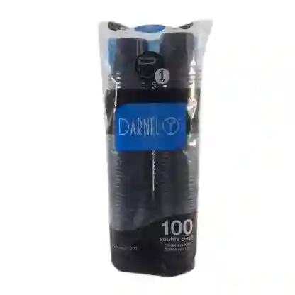 Copa Souffle 1onz Salsero Negro Darnel X 100und	