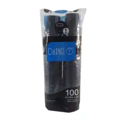 Copa Souffle 1onz Salsero Negro Darnel X 100und	