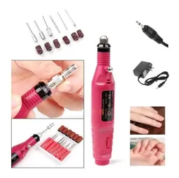 Kit Pulidor Sencillo De Uñas Eléctrico Manicure Pedicura 6 Brocas