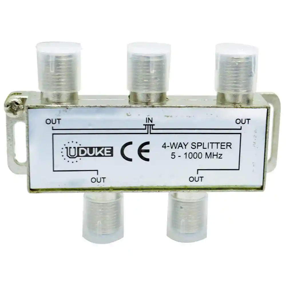 Splitter Tv Fino Holland X 4 (5-1000 Mhz) (ht30289) (espliter)