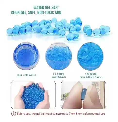 Bolitas De Gel Para Pistolas De Juguete Y Decoración X5.000 Unidades