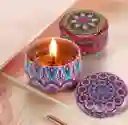 Vela Aromatizada Mándala Lata