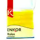Rulos Adhesivos Enkor 12 Unidades Livianas, Reutilizables Y Autoadherentes