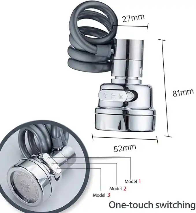 Grifo Extensor Ahorrador Agua Rociador
