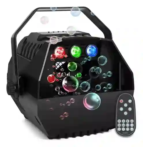 Maquina De Burbujas Con Luces Fiestas Discoteca Profesional