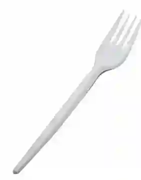 Tenedor Grande, Plastico Desechable - X1