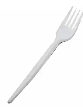 Tenedor Grande, Plastico Desechable - X1