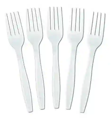 Paquete De Tenedor Grande, Plasticos Desechables - X10