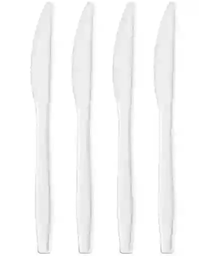 Paquete De Cuchillo Grande, Plasticos Desechables - X10