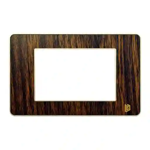 Tapa Luxor Madera Oscuro Cuadrada Borde Dorado Duke Energy (v3-02mo)