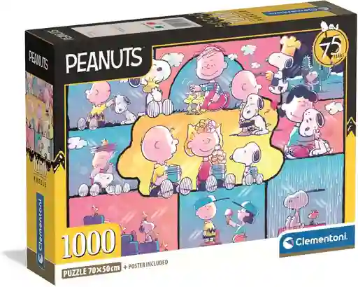 Rompecabezas De 1000 Piezas Snoopy Y Sus Amigos Clementoni