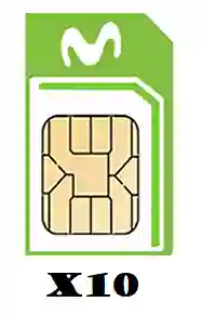 Combo Sim Card De Movistar - X10 Und