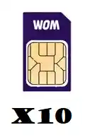 Combo Sim Card De Wom - X10 Und