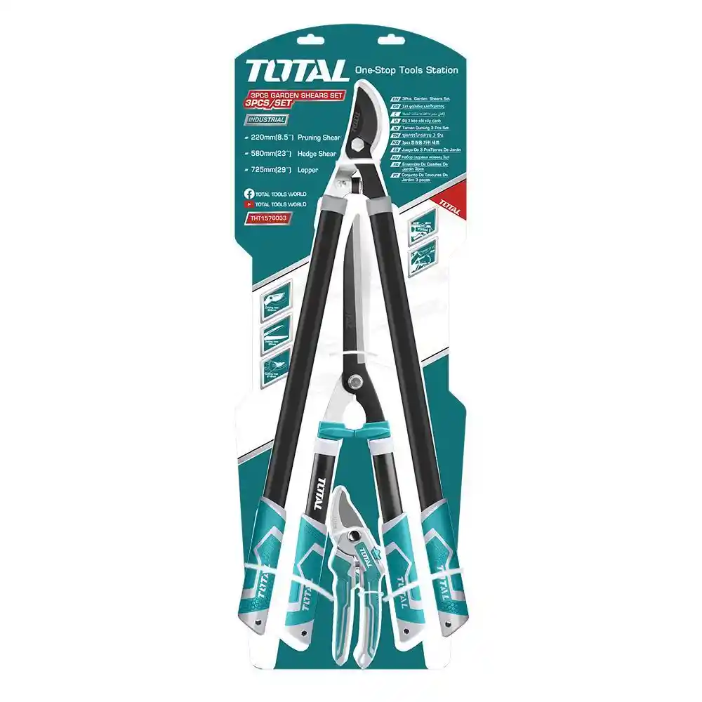 Tijera Podar Industrial Blister X 3 Pzs Total (tht1527401)