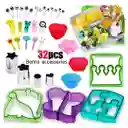 Kit Cortadores Para Sándwich Y Tenedores Bento Infantil