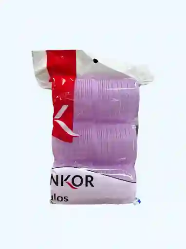 Rulos Adhesivos Grandes Enkor X6 Para Ondas Sueltas Y Voluminosas 6.5cm