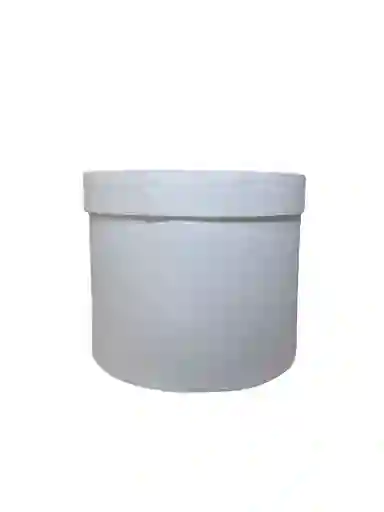 Caja De Regalo Color Blanco Estuche Cilindro Con Tapa - Diámetro 19cm X Alto 17cm Amor Y Amistad San Valentín Cumpleaños Dia De La Madre Fiesta Y Decoración