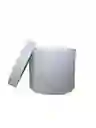 Caja De Regalo Color Blanco Estuche Cilindro Con Tapa - Diámetro 19cm X Alto 17cm Amor Y Amistad San Valentín Cumpleaños Dia De La Madre Fiesta Y Decoración