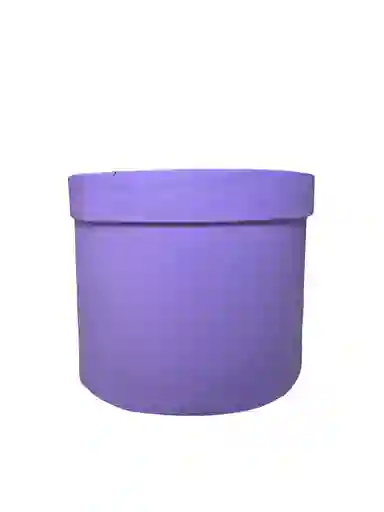 Caja De Regalo Color Morado Estuche Cilindro Con Tapa - Diámetro 19cm X Alto 17cm Amor Y Amistad San Valentín Cumpleaños Dia De La Madre Fiesta Y Decoración