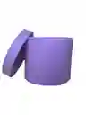 Caja De Regalo Color Morado Estuche Cilindro Con Tapa - Diámetro 19cm X Alto 17cm Amor Y Amistad San Valentín Cumpleaños Dia De La Madre Fiesta Y Decoración