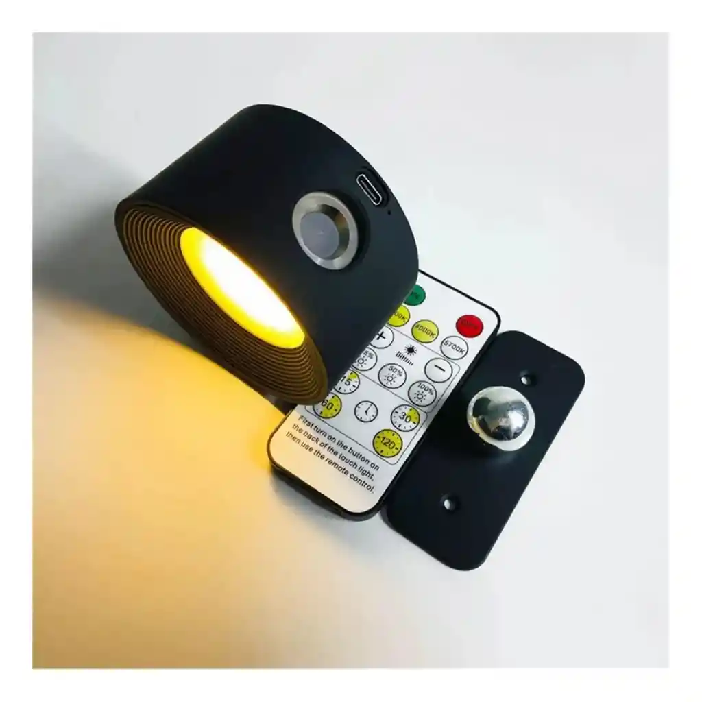 Luz Led Recargable Usb Con Imán Y Control Inalámbrico