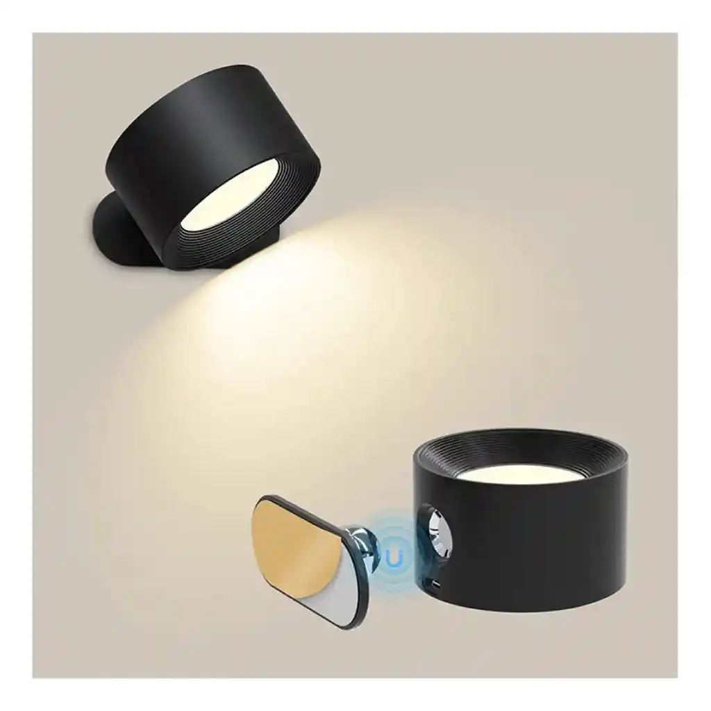 Luz Led Recargable Usb Con Imán Y Control Inalámbrico
