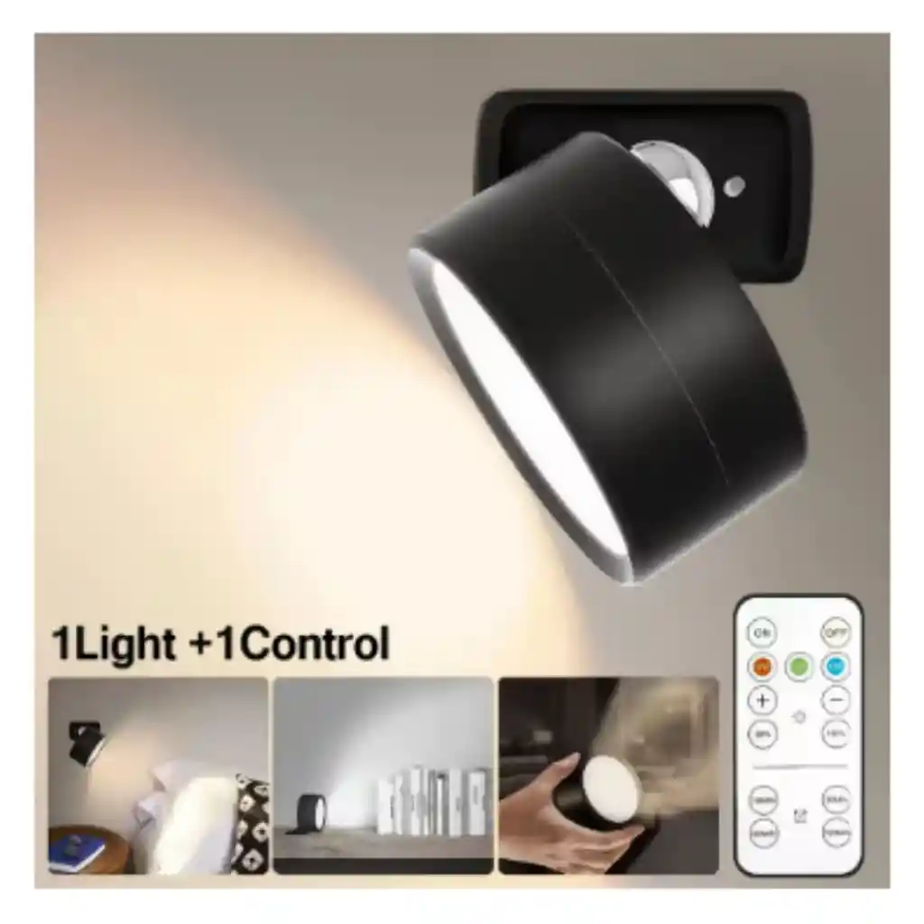 Luz Led Recargable Usb Con Imán Y Control Inalámbrico