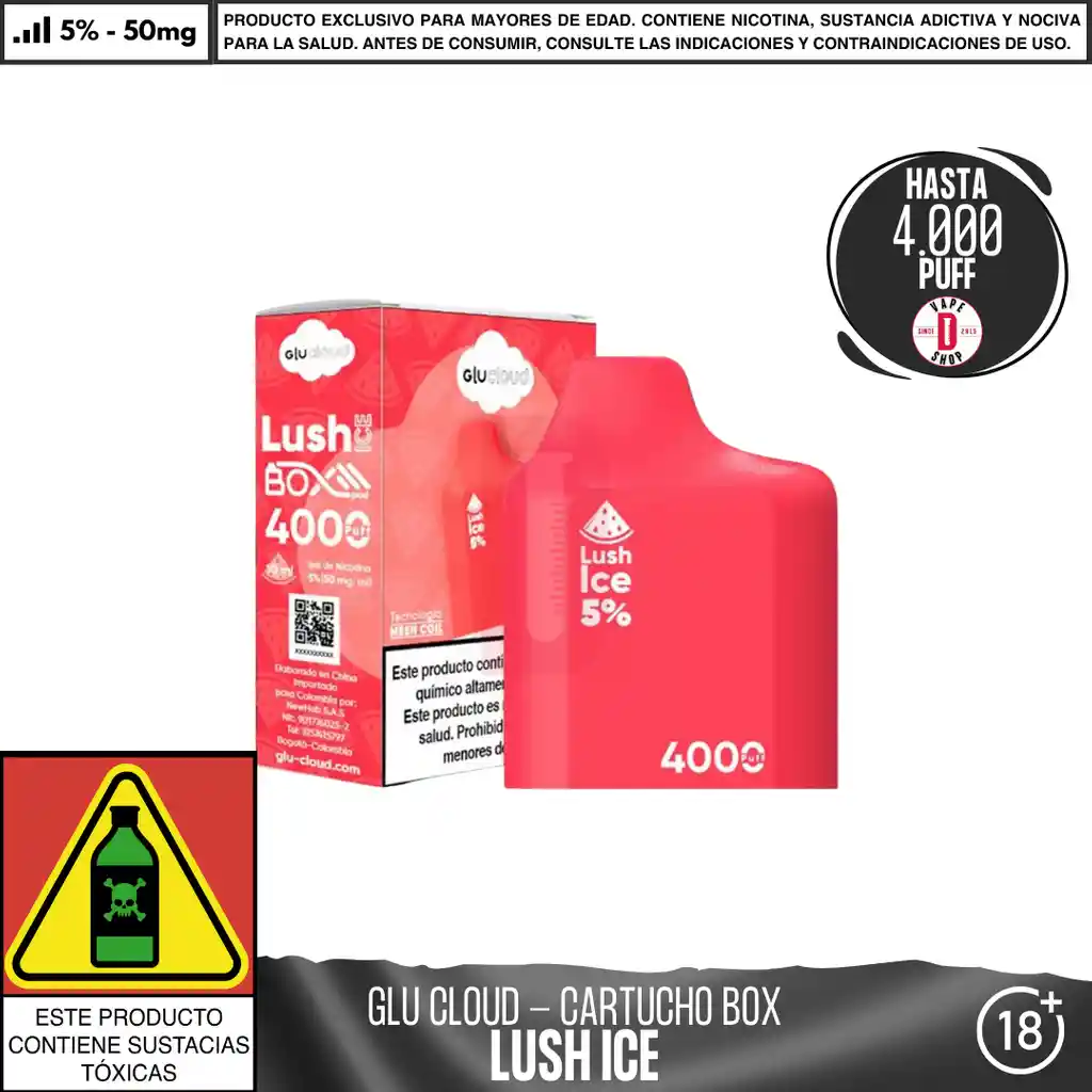 Glucloud Pod Lush Ice / 4000 Puff