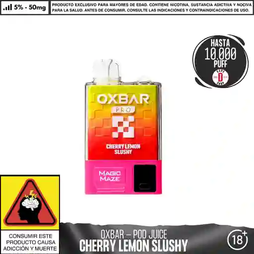 Cherry Lemon Slushy - Oxbar - Magic Maze Pro 10.000 Aspiraciones