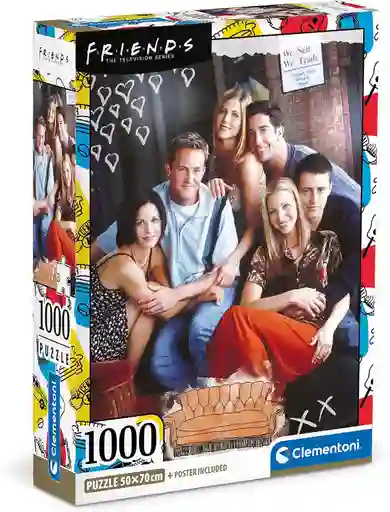 Rompecabezas 1000 Piezas Friends Clementoni Para Adultos