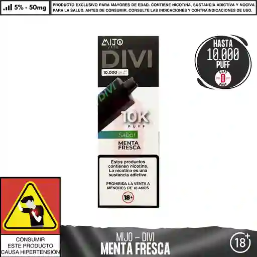 Menta Fresca - Divi - 10000 Aspiraciones - 5%-50mg
