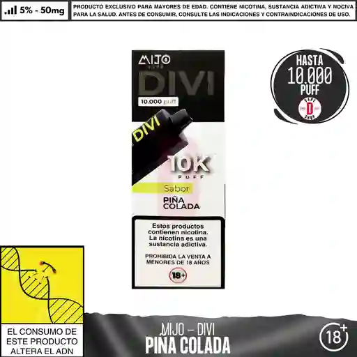 Piña Colada - Divi - 10000 Aspiraciones - 5%-50mg
