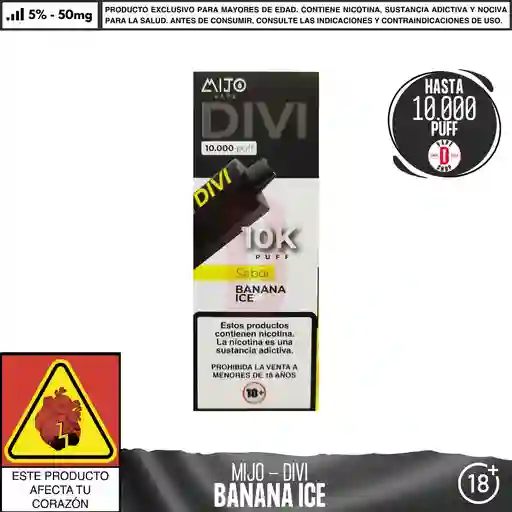 Banana Ice - Divi - 10000 Aspiraciones - 5%-50mg