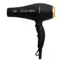 Secador Turbo Ionic Alizz 21.000 Profesional Color Negro Original
