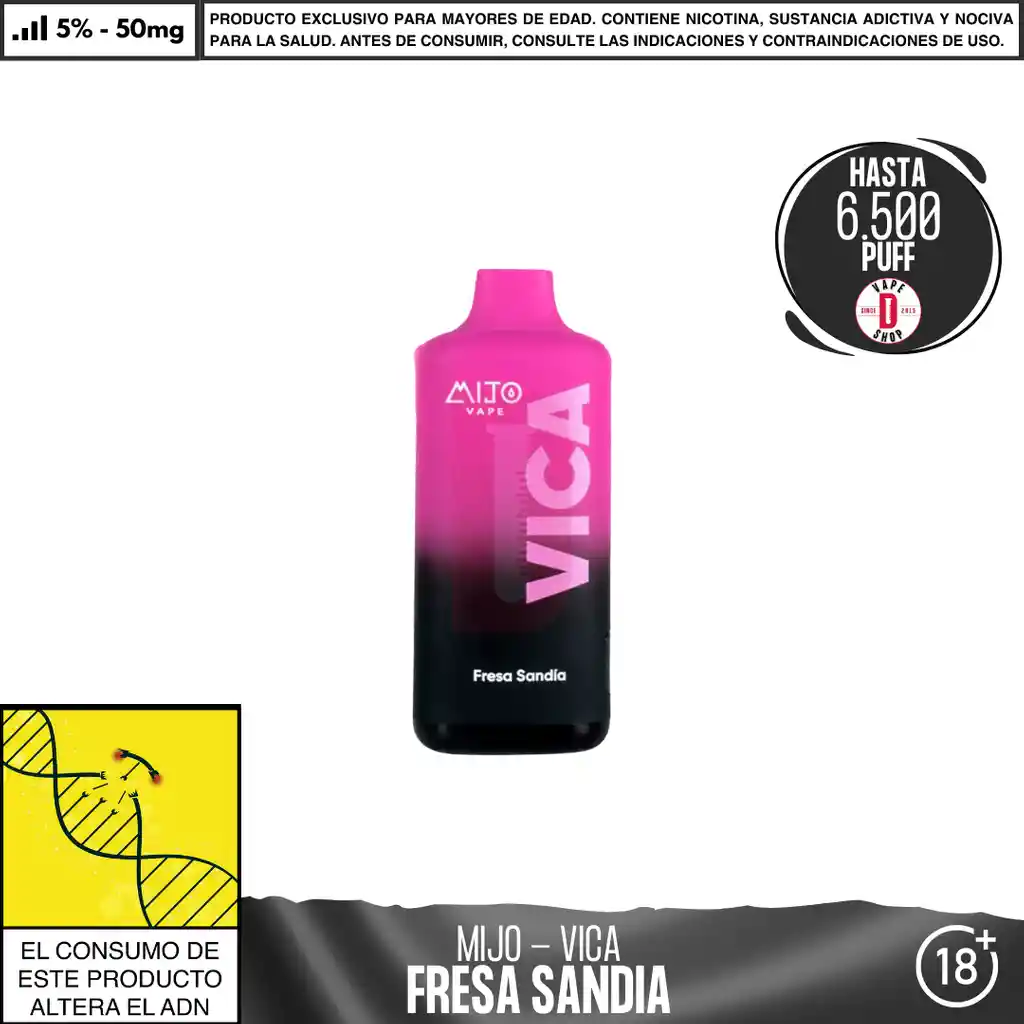 Fresa Sandía - Vica 6500 Aspiraciones 5%-50mg