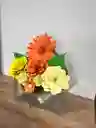 Caja Sobre Flores De Papel Dia De La Madre (amarillas)